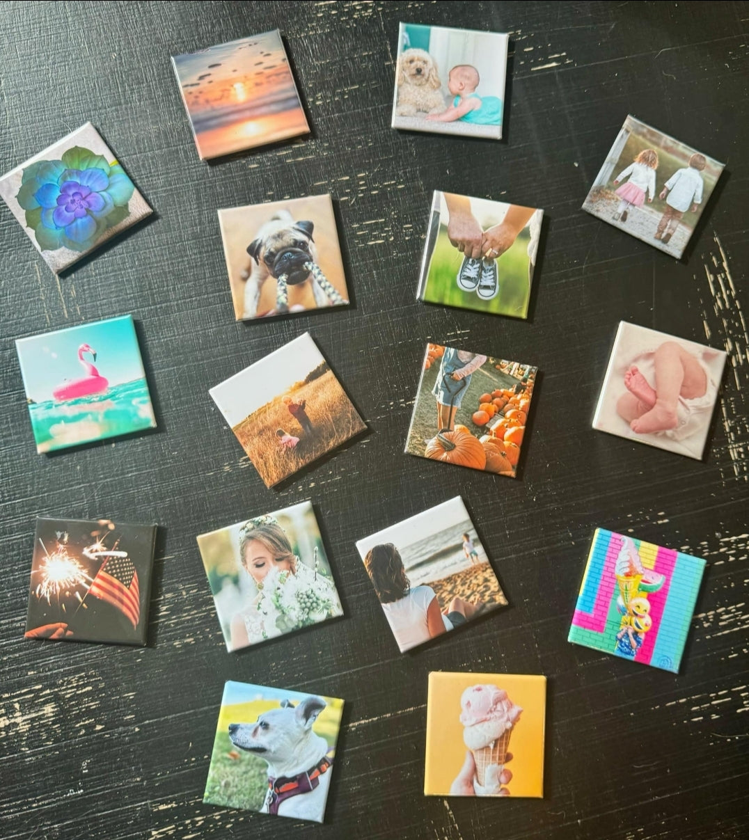 9 Custom 2x2 Photo Magnets